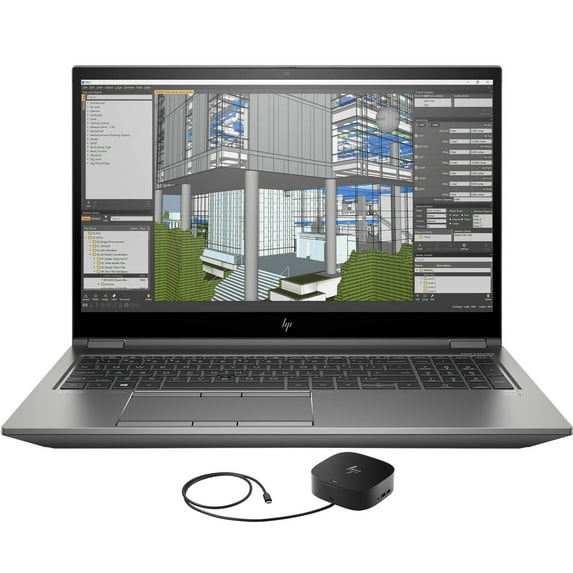 HP ZBook Fury 15 G8 Workstation Laptop (Intel Xeon W-11955M 8-Core, 15.6in 60Hz Full HD (1920x1080), NVIDIA RTX A5000, 64GB RAM, 2TB SATA SSD, Win 10 Pro) with G2 Universal Dock