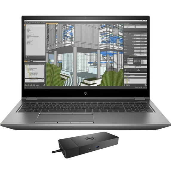 HP ZBook Fury 15 G8 Workstation Laptop (Intel Xeon W-11955M 8-Core, 15.6in 60Hz Full HD (1920x1080), NVIDIA RTX A5000, 64GB RAM, 4TB SATA SSD, Win 10 Home) with WD19S 180W Dock