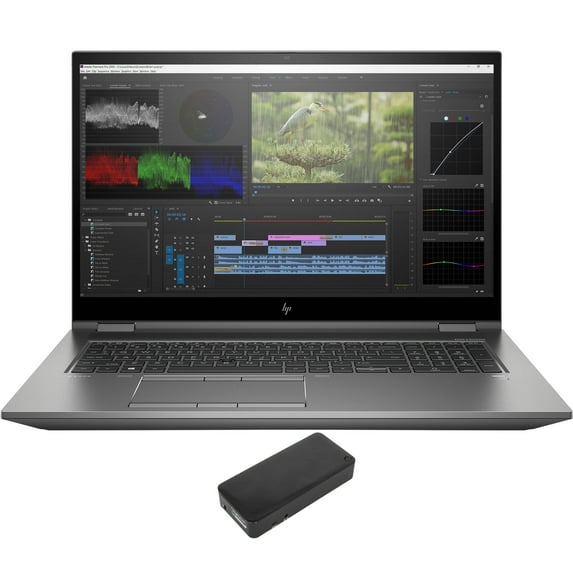 HP ZBook Fury G8 Home/Business Laptop (Intel i7-11850H 8-Core, 17.3in 60Hz Full HD (1920x1080), NVIDIA RTX A3000, 64GB RAM, 2TB PCIe SSD + 1TB HDD, Win 10 Pro) with DV4K Dock
