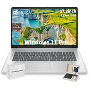 HP 17 Laptop, AMD Ryzen 5 7430U Processor, 32GB RAM, 1TB SSD, 17.3 inch 250 Nits FHD IPS Display, Webcam, Wi-Fi 6, Numeric Pad, Windows 11 Pro Computer PC for Business & Students