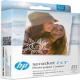 thumbnail image 1 of HP Sprocket 2x3 Premium Zink Sticky Back Photo Paper, 20 Sheets, Compatible Printers (Back), 1 of 5