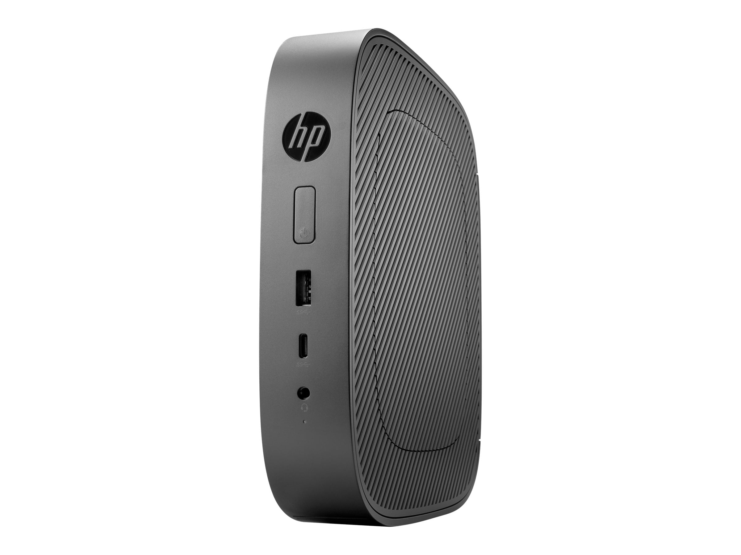 HP t530 - Thin client - tower - 1 x GX-215JJ 1.5 GHz - RAM 4 GB - flash 32 GB - MLC - Radeon R2E - GigE - Win 10 IoT Enterprise for Thin Clients - monitor: none - keyboard: US - Smart Buy