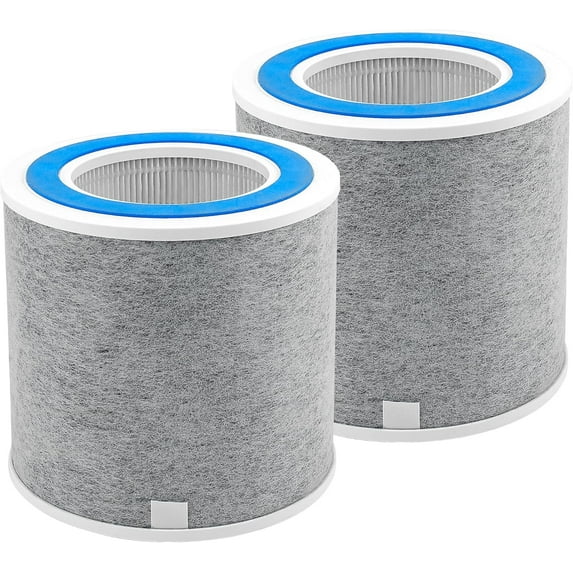 HP102 Replacement Filter, Compatible with Shark Air Purifier HP100, HP102 and 3-in-1 Models HC450, HC451, HC452, HC455, 2Pack