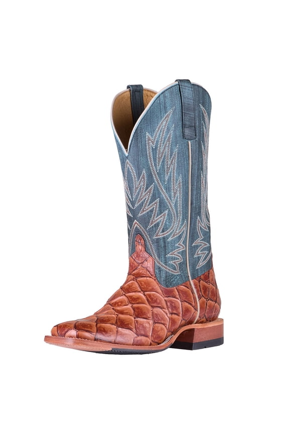HP1823 HorsePower Mens Cognac Filet of Fish Seas The Day Top Cowboy Boots