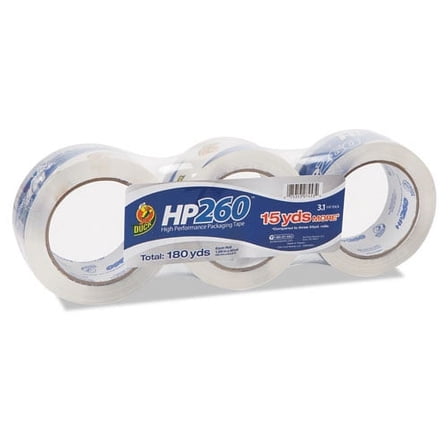 HP260 Packaging Tape, 3" Core, 1.88" X 60 Yds, Clear, 3/pack | Bundle of 2 Packs