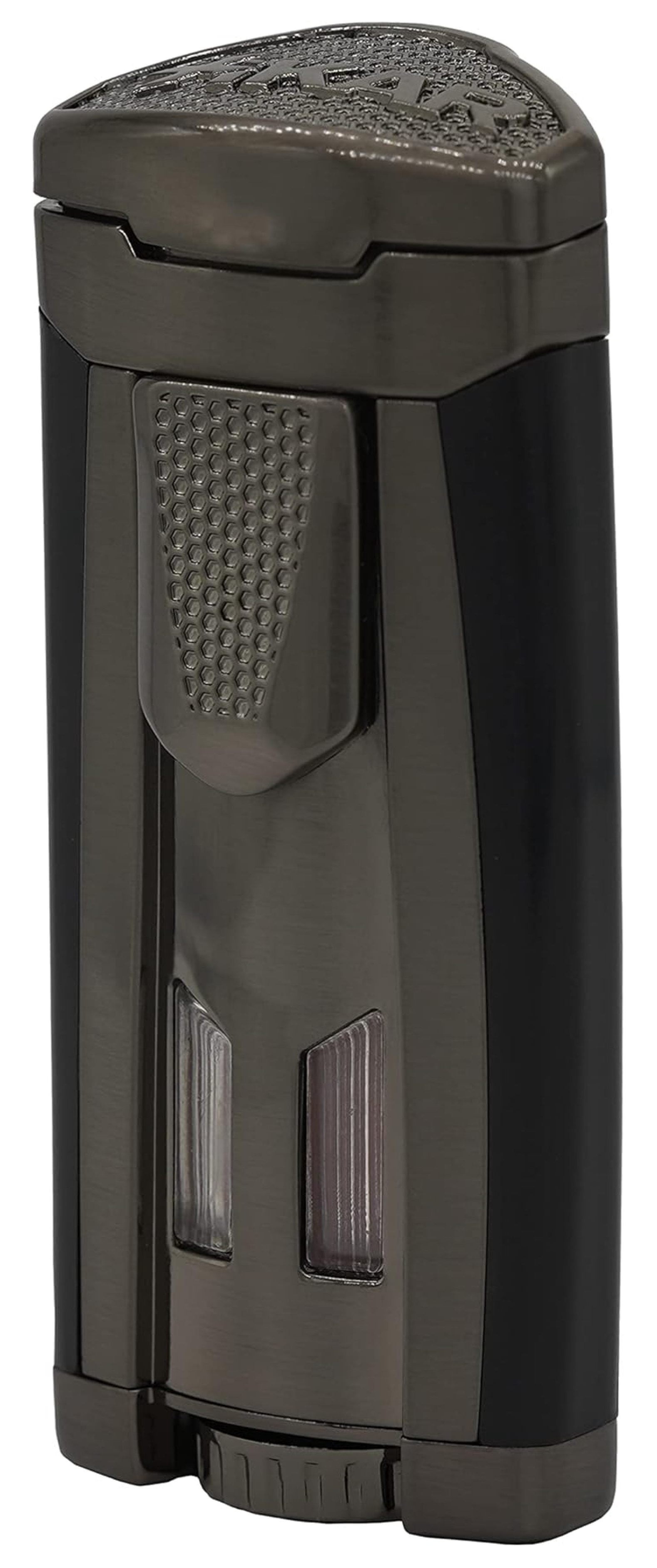 HP3 Inline Triple Flame Lighter, Attractive Gift Box, EZ-View Red Fuel ...
