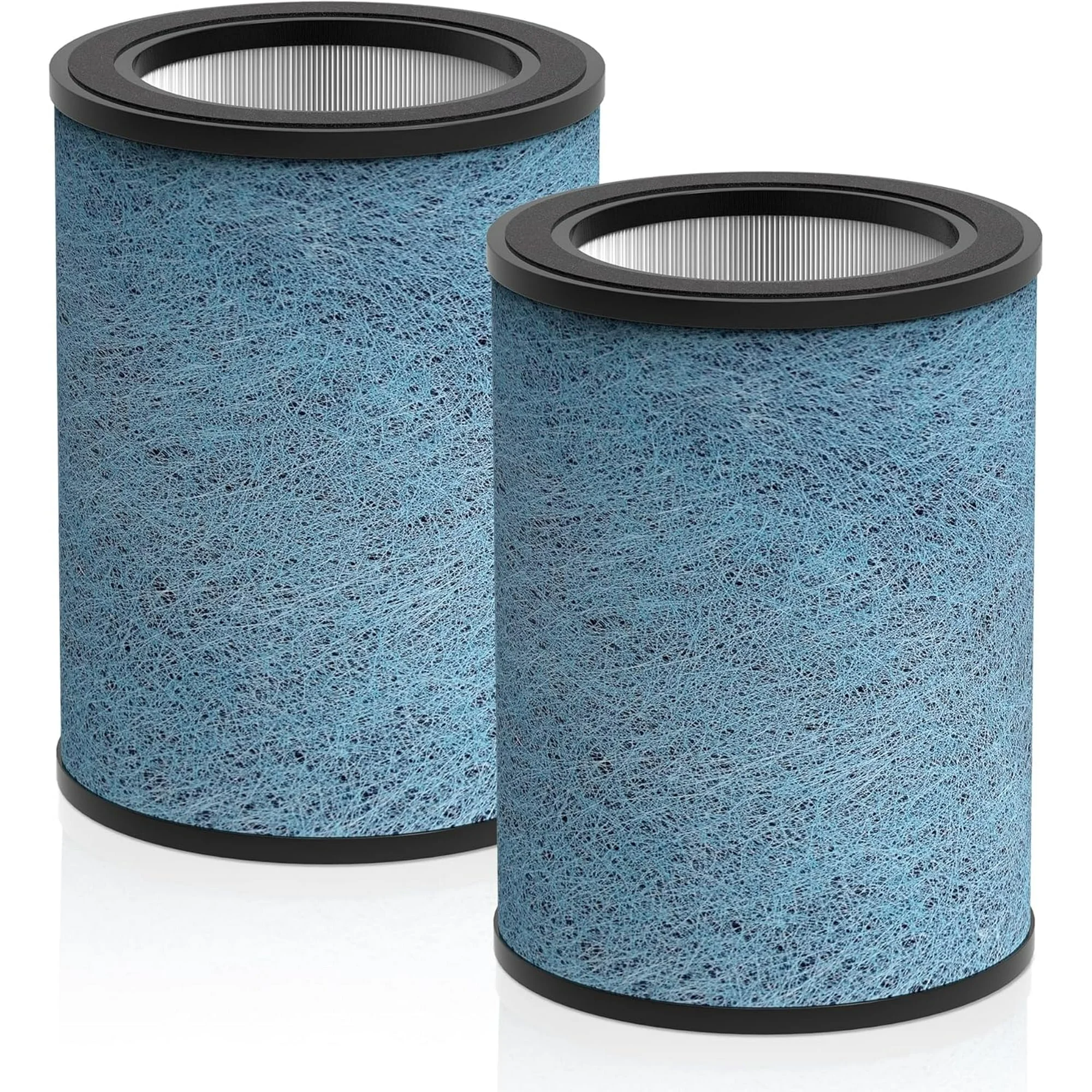 HP302 Replacement Filter Compatible with Shark HP300, HP302, HP301, HP201, HP202 & HC502 Air Purifier MAX, 3-in-1 H13 Grade True HEPA Filter, Part # HE3FKPET, HE2FKBAS, HE2FKBASMB, 2 Pack