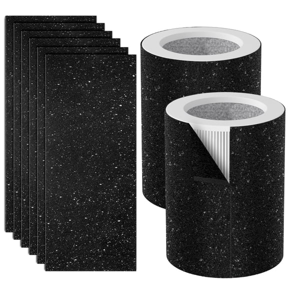 HP670 Filter Replacement, Compatible with Hunter HP670 Large Tower Air Purifier, Fits Part Number H-HF670-VP, 2 True HEPA + 8 Activated Carbon Filters