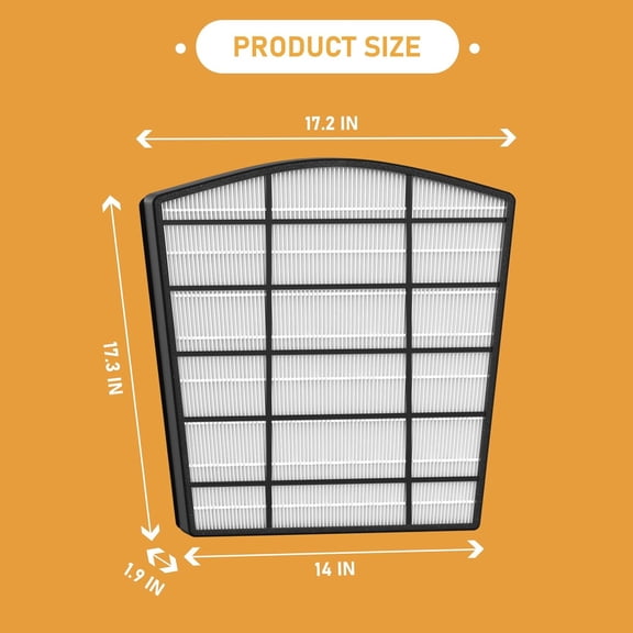 HP800 HEPA Filter Set Compatible with HP800 Cleaner Purifier, True HEPA & Carbon Pre-Filters for Multi-Room Large Console