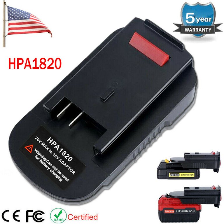 HPA1820 Battery Adapter For Black & Decker 20V Li-ion To 18V NiCad
