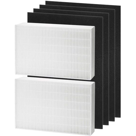 HPA200 HEPA Filter Replacement Compatible with HRF-ARVP200 Series Air Purifier HPA200, HPA201, HA202, HPA204, HPA250, HPA5200, 2 R and 4 Precut Carbon Pre-Filters A