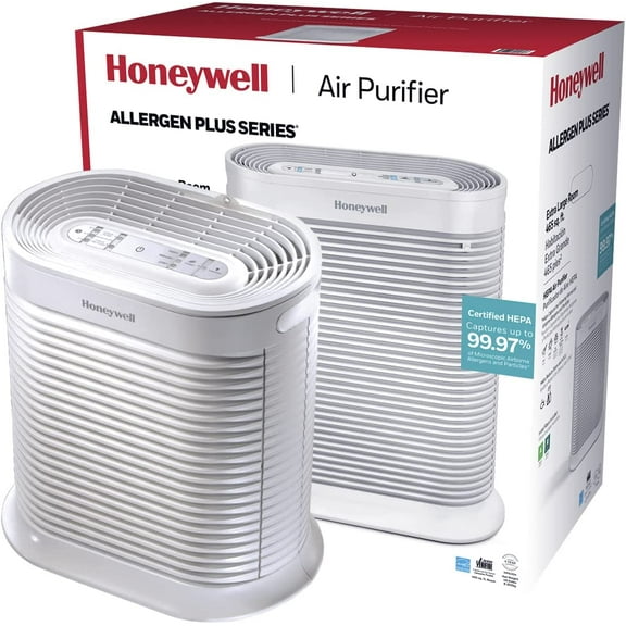 HPA300 HEPA Air Purifier, Airborne Allergen Reducer for Large Rooms (465 sq ft), White - Wildlfire/Smoke, Pollen, Pet Dander, and Dust Air Purifier