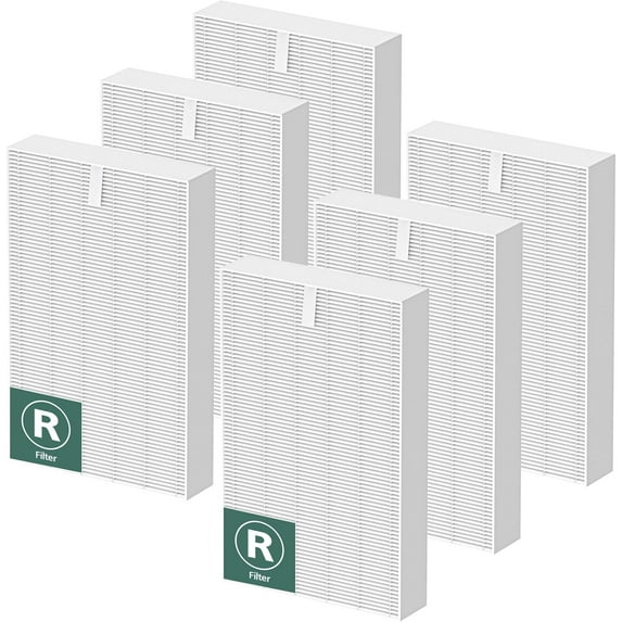 HPA300 HEPA Air Purifier Filter R for Honeywell HPA100/200/300 and 5000 Series, 6 Pack Compatible with (HRF-R3 & HRF-R2 HRF-R1)