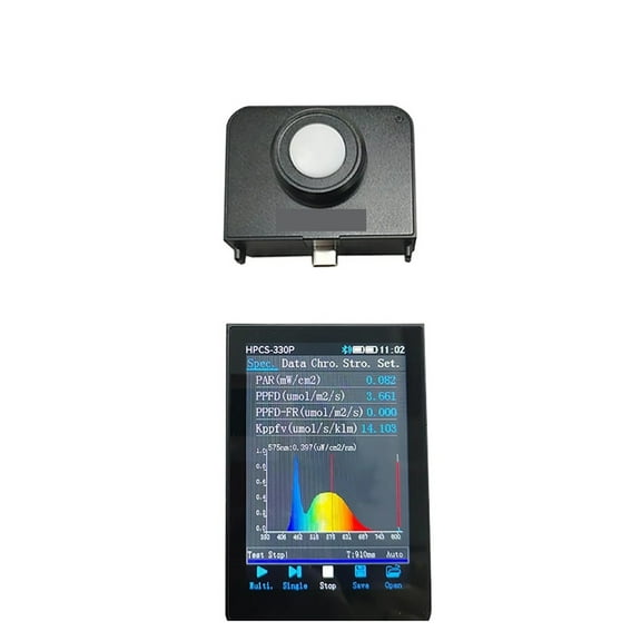 HPCS-330P Light Spectrometer PAR Meter PPFD Analysis