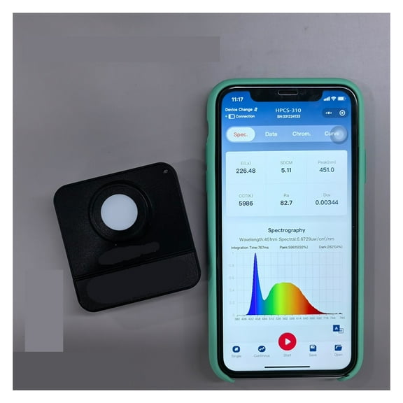 HPCS310 Light Spectrometer CCT CRI Lux Meter 380-780nm for LED Test