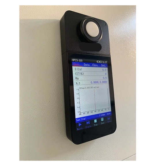 HPCS330 Light Spectrometer with CCT CRI Lux Functions Display Spectrum Analysis Device ,Versatile Applications