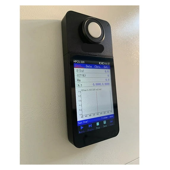 HPCS330 Light Spectrometer with CCT CRI Lux Functions Display Spectrum Analysis Device