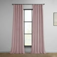 thumbnail image 1 of HPD Half Price Drapes Ballet Pink Heritage Plush Velvet Room Darkening Curtains for Bedroom & Living Room Curtains (1 Panel), Window Curtains 96 inches long, Rod Pocket Curtains & Drapes, 50W X 96L, 1 of 13
