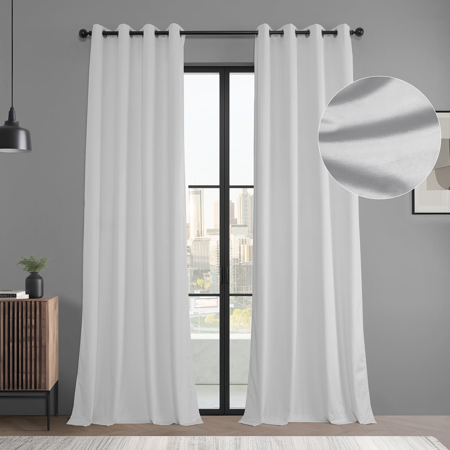HPD Half Price Drapes Basic Deluxe Velvet Room Darkening Curtains 2 ...