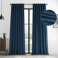 thumbnail image 1 of HPD Half Price Drapes Basic Deluxe Velvet Room Darkening Curtains with Rod Pocket - 2 Panels Set - Window Curtains for Living Room & Curtains for Bedroom, 50W X 120L, Deep Cobalt Blue, 1 of 12
