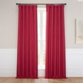 thumbnail image 1 of HPD Half Price Drapes Cardinal Faux Linen Room Darkening Curtains for Bedroom & Living Room Curtains (1 Panel), Door & Window Curtains 96 inches long, Rod Pocket Curtains & Drapes, 50W X 96L, 1 of 10