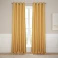 thumbnail image 1 of HPD Half Price Drapes Dandelion Gold Grommet Faux Linen Room Darkening Curtains for Bedroom & Living Room Curtains (1 Panel), Window Curtains 108 inches long, Grommet Curtains & drapes, 50W X 108L, 1 of 8