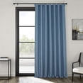 thumbnail image 1 of HPD Half Price Drapes Denim Extra Wide Faux Linen Room Darkening Curtains for Bedroom & Living Room Curtains (1 Panel), Door & Window Curtains 96 inches long, Rod Pocket Curtains & Drapes, 100W X 96L, 1 of 12