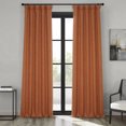 thumbnail image 1 of HPD Half Price Drapes Desert Orange Faux Linen Room Darkening Curtains for Bedroom & Living Room Curtains (1 Panel), Door & Window Curtains 120 inches long, Rod Pocket curtains & drapes, 50W X 120L, 1 of 12