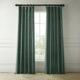 thumbnail image 1 of HPD Half Price Drapes Empire Green Italian Faux Linen Room Darkening Curtains with Rod Pocket - 1 Panel - Window Curtains for Living Room & Curtains for Bedroom, 50W X 108L, 1 of 10