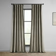 thumbnail image 1 of HPD Half Price Drapes Gallery Taupe Heritage Plush Velvet Room Darkening Curtains for Bedroom & Living Room Curtains (1 Panel), Window Curtains 120 inches long, Rod Pocket Curtains & Drapes,50W X 120L, 1 of 12