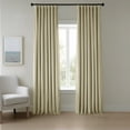 thumbnail image 1 of HPD Half Price Drapes Light Beige Heritage Plush Velvet Room Darkening Curtains for Bedroom & Living Room Curtains (1 Panel), Window Curtains 108 inches long, Rod Pocket Curtains & Drapes, 50W X 108L, 1 of 11