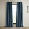 thumbnail image 1 of HPD Half Price Drapes London Blue Grommet Heritage Plush Velvet Room Darkening Curtains for Bedroom & Living Room Curtains(1 Panel),Window Curtains,108 inches long,Grommet Curtains & Drapes,50W X 108L, 1 of 10
