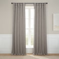 thumbnail image 1 of HPD Half Price Drapes Mink Faux Linen Room Darkening Curtains for Bedroom & Living Room Curtains (1 Panel), Door & Window Curtains 120 inch length, Rod Pocket Curtains, 50W X 120L, 1 of 11