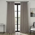 thumbnail image 1 of HPD Half Price Drapes Mink Faux Linen Room Darkening Curtains for Bedroom & Living Room Curtains (1 Panel), Door & Window Curtains 63 inch length, Rod Pocket Curtains, 50W X 63L, 1 of 9