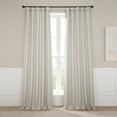 thumbnail image 1 of HPD Half Price Drapes Oatmeal Faux Linen Room Darkening Curtains for Bedroom & Living Room Curtains (1 Panel), Door & Window Curtains 84 inches long, Rod Pocket curtains & drapes, 50W X 84L, 1 of 11