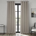 thumbnail image 1 of HPD Half Price Drapes Oatmeal Grommet Faux Linen Room Darkening Curtains for Bedroom & Living Room Curtains (1 Panel), Door & Window Curtains 84 inches long, Grommet curtains & drapes, 50W X 84L, 1 of 10
