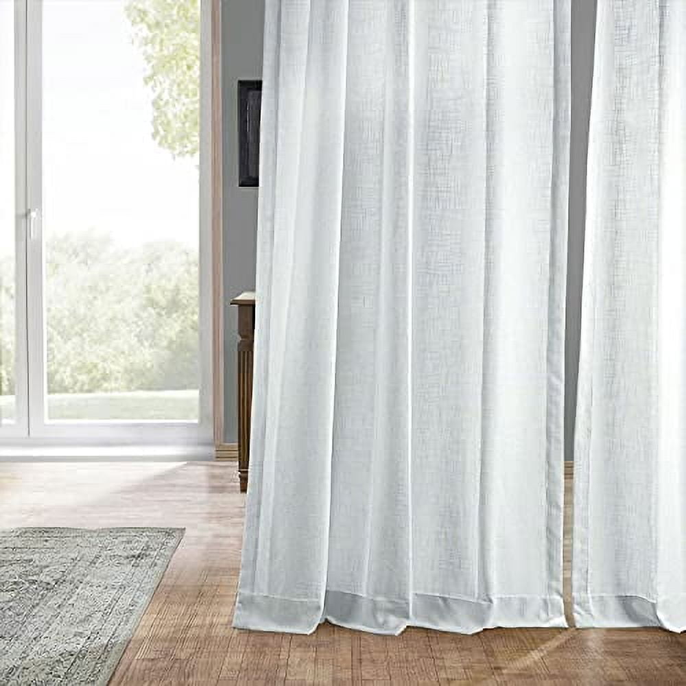 HPD Half Price Drapes Premium Heavy Faux Linen Curtains for Living Room ...
