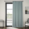 thumbnail image 1 of HPD Half Price Drapes Sea Thistle Extra Wide Faux Linen Room Darkening Curtains for Bedroom & Living Room Curtains (1 Panel), Door & Window Curtains 120 inches long, Rod Pocket Curtains, 100W X 120L, 1 of 11