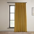 thumbnail image 1 of HPD Half Price Drapes Signature Extra Wide Sophomore Gold Velvet Blackout Curtains(1 Panel), 100W X 108L, 1 of 6
