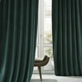 thumbnail image 1 of HPD Half Price Drapes Signature Spirit Green Plush Velvet Hotel Blackout Curtains (1 Panel), 50W X 96L, 1 of 6