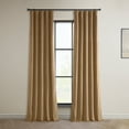 thumbnail image 1 of HPD Half Price Drapes Spiced Rum Heritage Plush Velvet Room Darkening Curtains for Bedroom & Living Room Curtains (1 Panel), Window Curtains 96 inches long, Rod Pocket Curtains & Drapes, 50W X 96L, 1 of 12
