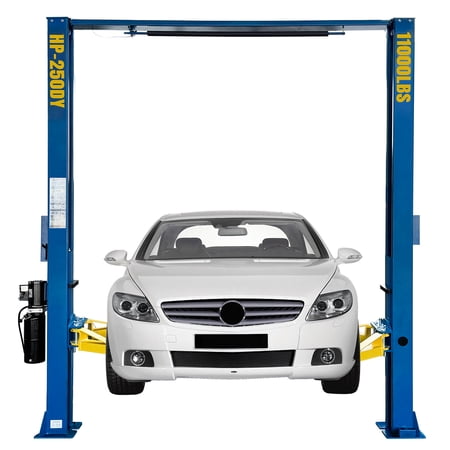 HPDAVV 220V Two Post Car Lift 11,000 LBS Overhead Heavy Duty 2 Posts Auto Hoist Truck Lift for Garage w/ 36 Months Parts Replacement