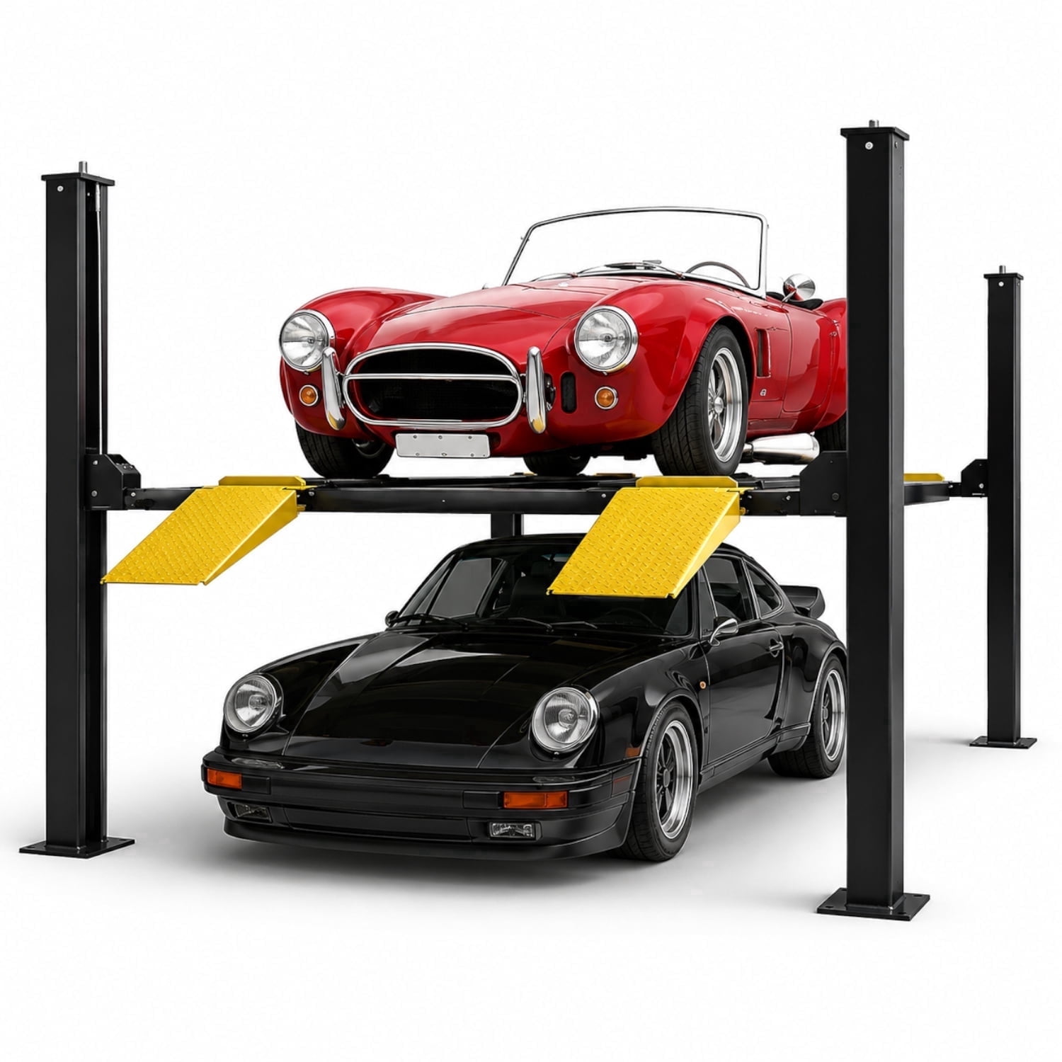 HPDAVV 8,500 lb 4-Post Parking Lift for Home Garage, 70.8 in Max Rise ...