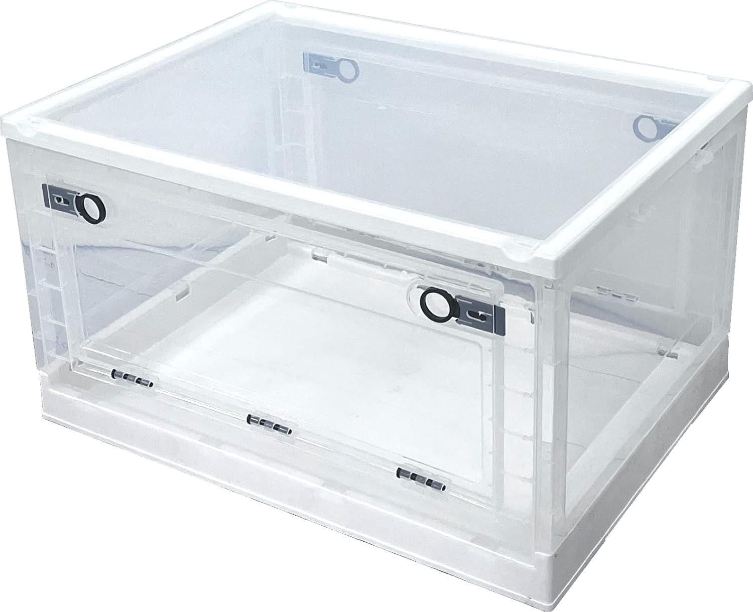 HPDAVV 80L Extra Large Stackable Storage Bins with Lids, 2-Pack Clear ...