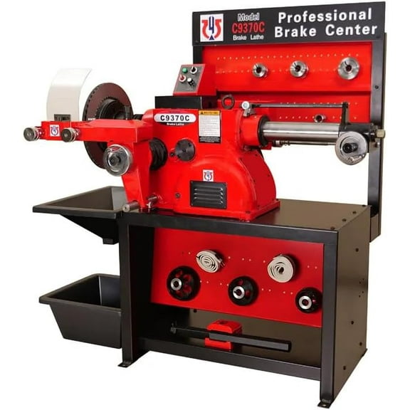 HPDAVV Heavy-Duty Combination Disc/Drum Brake Lathe Machine w/Bench & Standard Tooling Adapter Package