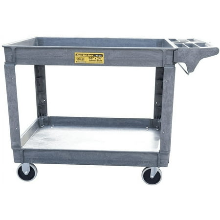 HPDAVV Heavy Duty Service Utility Tool Cart 2-Shelf 500lbs Service Shop Organizer