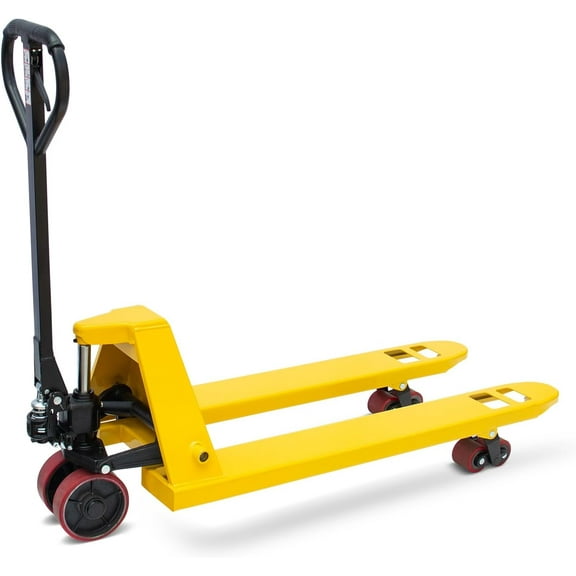 HPDAVV Pallet Jack Truck 4,400 LBS Capacity, 48''x 21'‘ Forks Manual Pallet Jack Truck, Suit for Warehouse, Workshop, Dock, Factory
