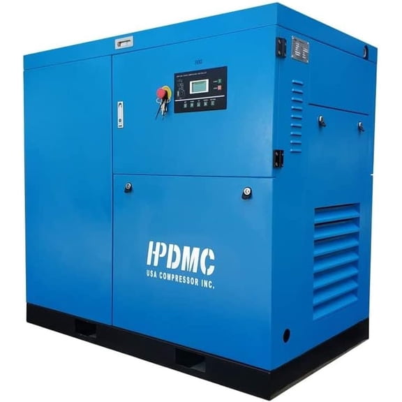 HPDAVV SC22 22KW 30HP Rotary Screw Air Compressor 230V/3Ph 125CFM 125psi Heavy Duty Air Compressed System for Manufacturing, Automotive, Commercial Laundries
