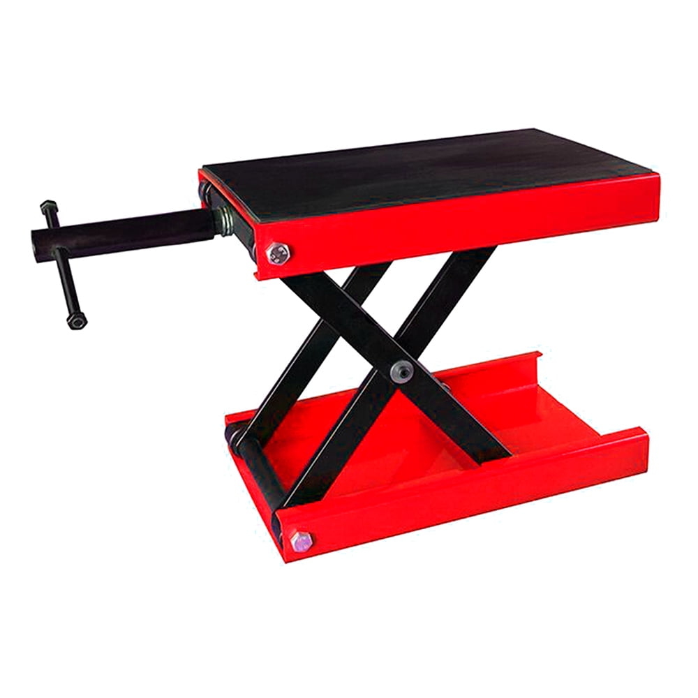 HPDAVV Wide Deck Motorcycle Scissor Jack Lift Stand Widow Cruiser Touring Bike 1100 lbs