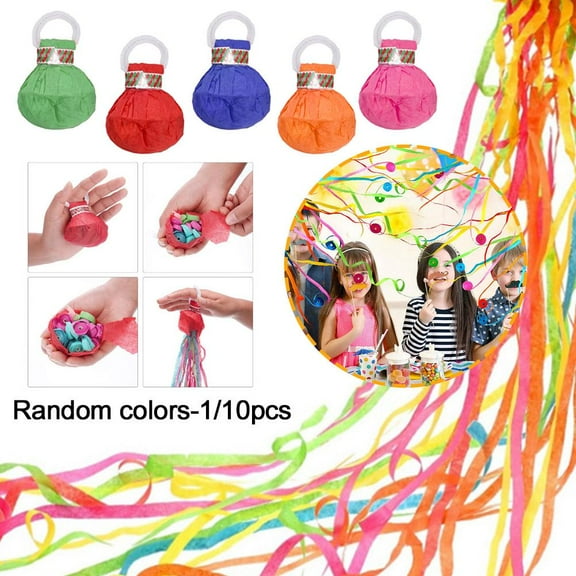 HPDL 110pcs Streamers Hand Throw Ribbon Props Streamer Confetti Party Paper Wedding